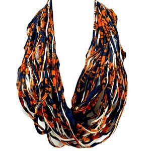 Dona Bela Shreds Shred Lite upcycled fabric necklace scarf boho jewelry NEW NWOT